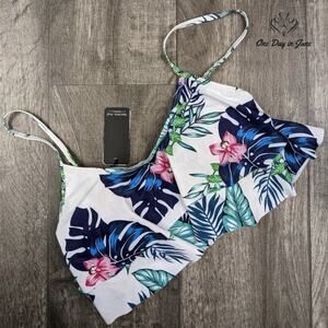Gabrielle-Aug Retro Flounce Bikini Top Size 8